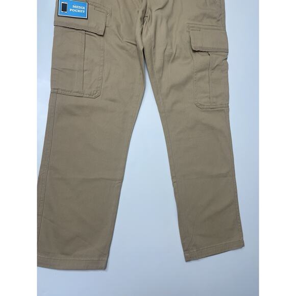 Iron Co Clothing Men's Patriot Cargo Pant Stretch Fabric, Durable, Khaki, 34x30” - Picture 6 of 13